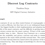 【動画で学ぶブロックチェーン】Discreet Log Contract -　安土 茂亨氏